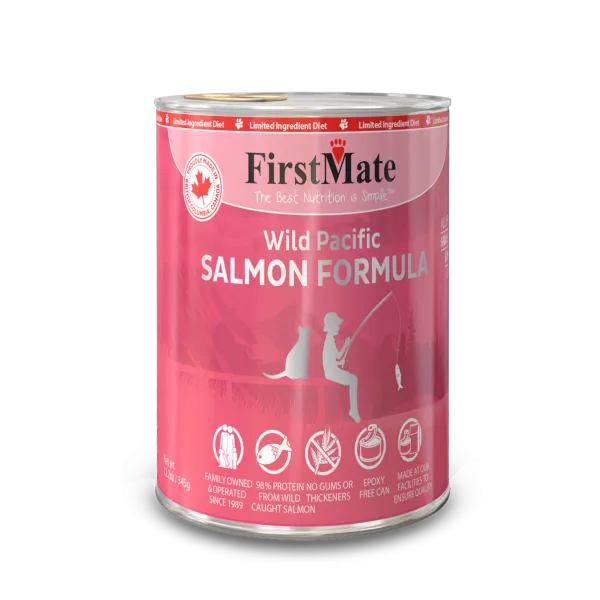 FirstMate Cat  Grain Free Wild Pacific Salmon 12oz dry cat food, cat kibble