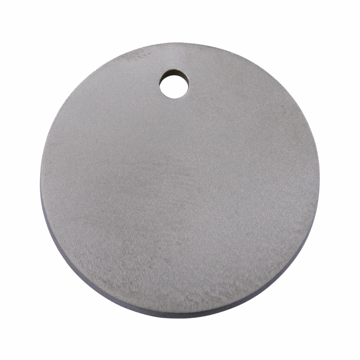 Flat Titanium Circle Dog ID Tag