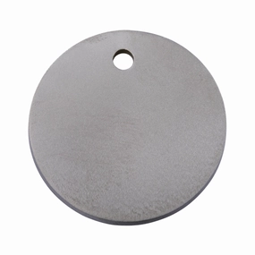 Flat Titanium Circle Dog ID Tag