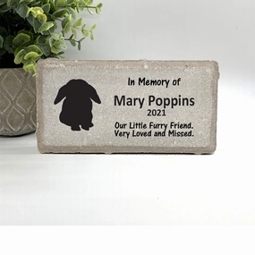 Floppy Ear Rabbit / Bunny Memorial Stone show poultry,grooming poultry
