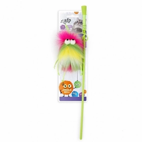 Fluffer Wand- Green cat toy set,cat teaser