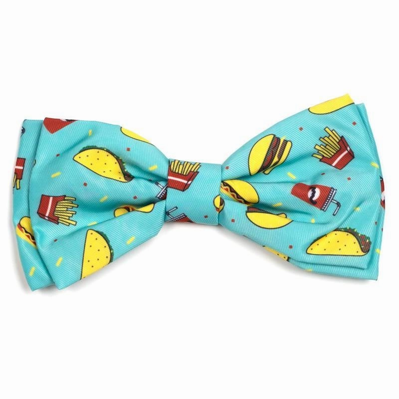 Food Fest Dog Bow Tie dog collar accessory,collar decor