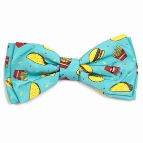 Food Fest Dog Bow Tie dog collar accessory,collar decor
