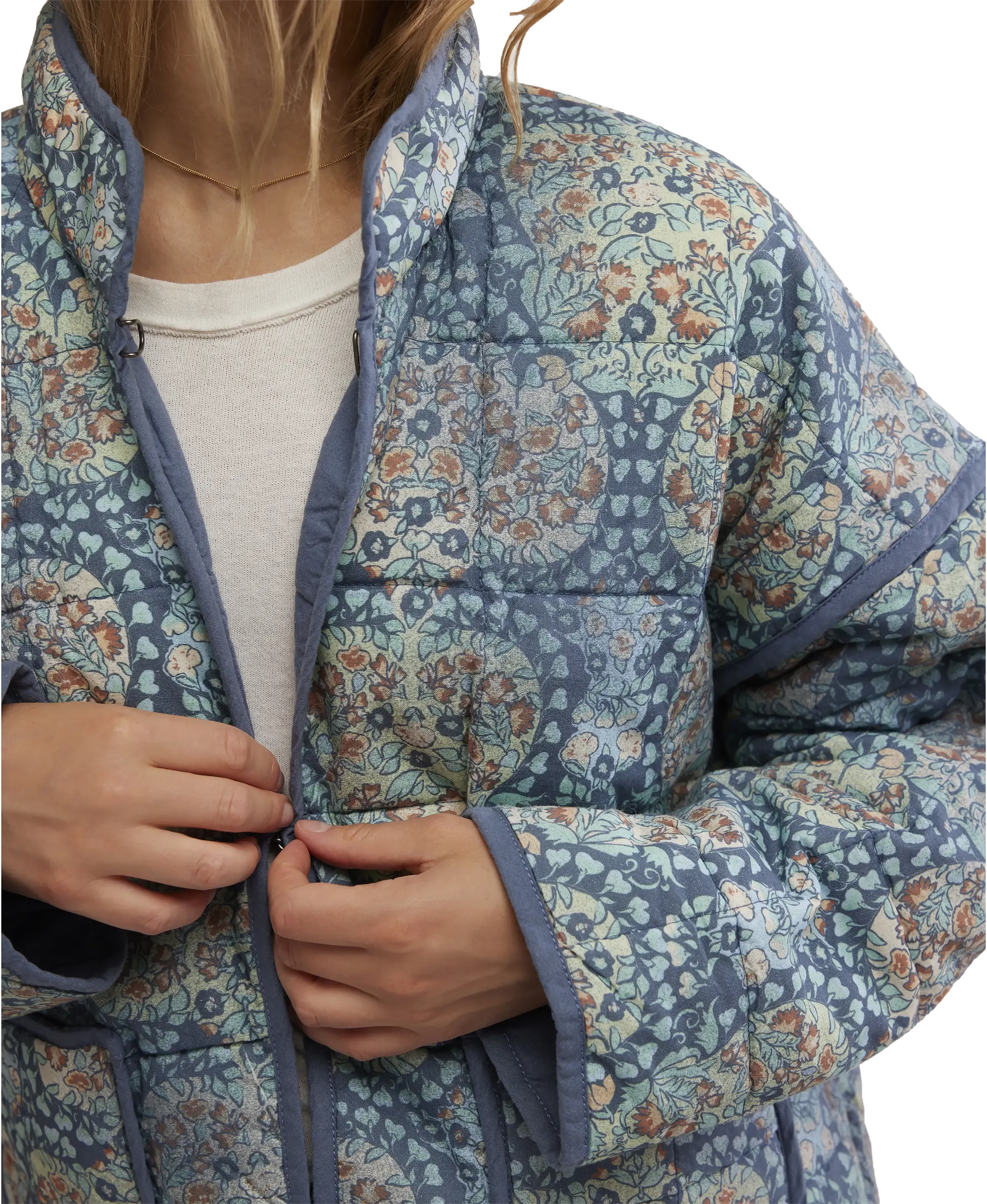 Free People Clothing Chloe Jacket in Husky Combo