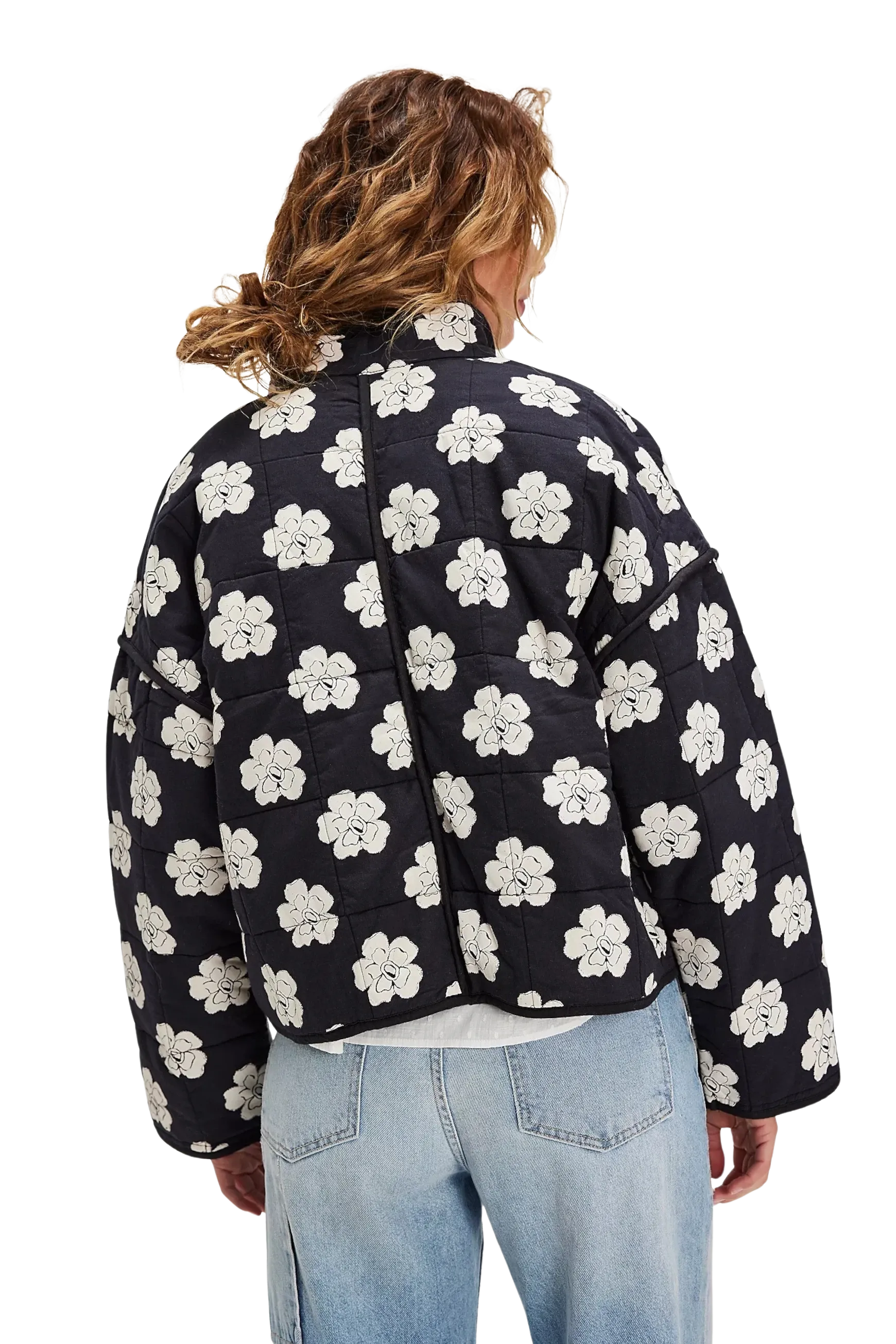 Free People Clothing Chloe Jacket in Night Blooms Combo