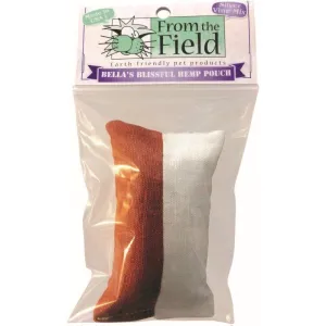From The Field Bella's Blissful Hemp Pouch Cat Toy (Assorted Colors) catnip toys, feather wand toy