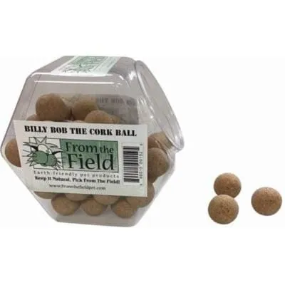 From The Field Billy Bob Mini Max Cork Ball Cat Toy catnip toys, feather wand toy