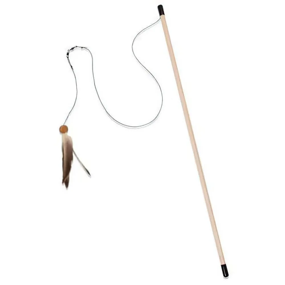 From The Field Freddy's Feather Wand Cat Toy cat essentials, basic cat supplies