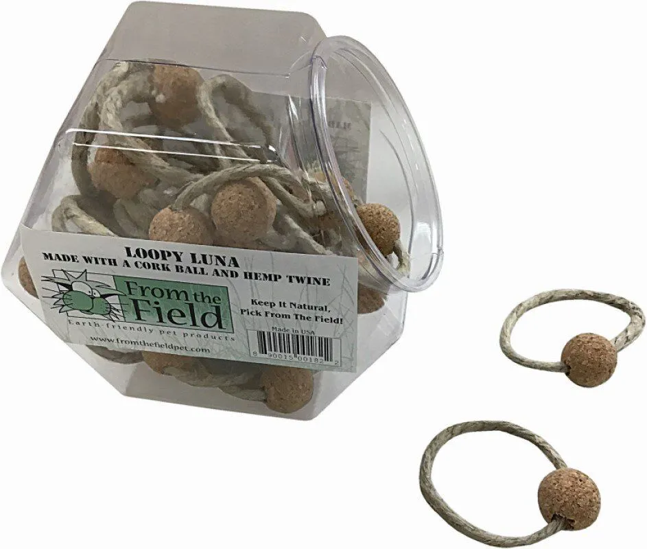 From The Field Mini-Max Loopy Luna Cat Toy catnip toys, feather wand toy