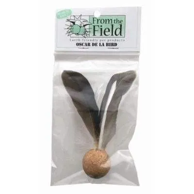 From The Field Oscar De La Bird Cat Toy catnip toys, feather wand toy