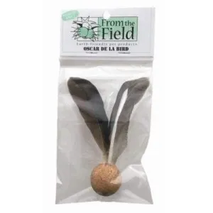 From The Field Oscar De La Bird Cat Toy catnip toys, feather wand toy