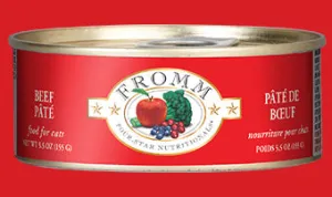 Fromm Cat Beef Pt 5oz adult cat food, best cat food for adults