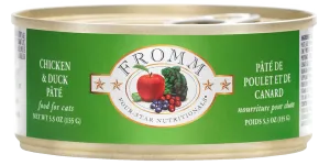 Fromm Cat Chicken & Duck Pt 5oz adult cat food, best cat food for adults