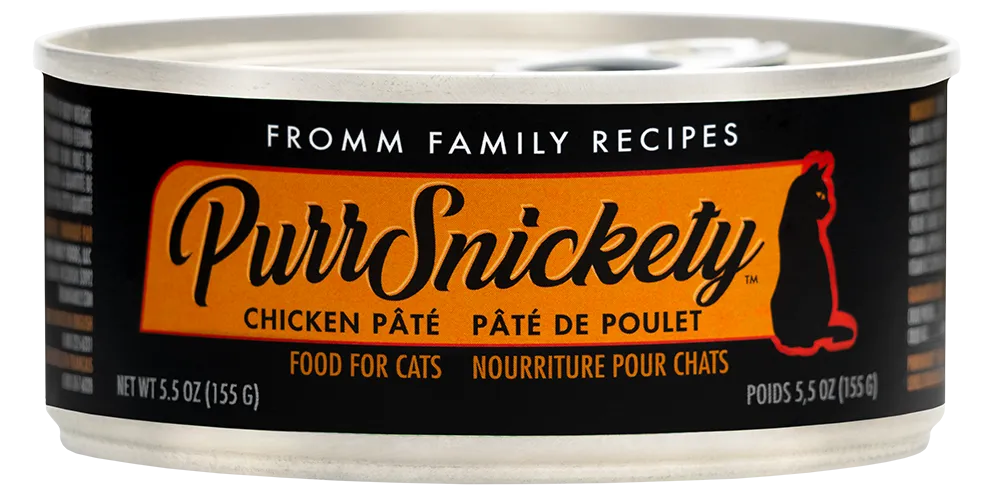 Fromm Cat Purr Snickety Chicken 5.5oz adult cat food, best cat food for adults