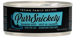 Fromm Cat Purr Snickety Salmon 5.5oz adult cat food, best cat food for adults