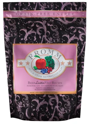 Fromm Four-Star Grain-Free Beef Livttini Veg Dry Cat Food healthy cat food, premium dry cat food