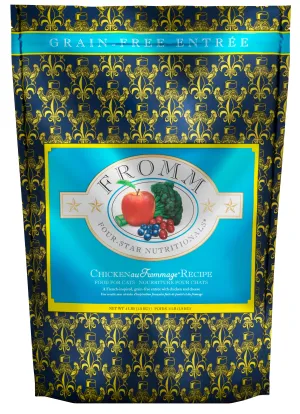 Fromm Four-Star Grain-Free Chicken au Frommage Dry Cat Food grain free cat food, no grain dry cat food