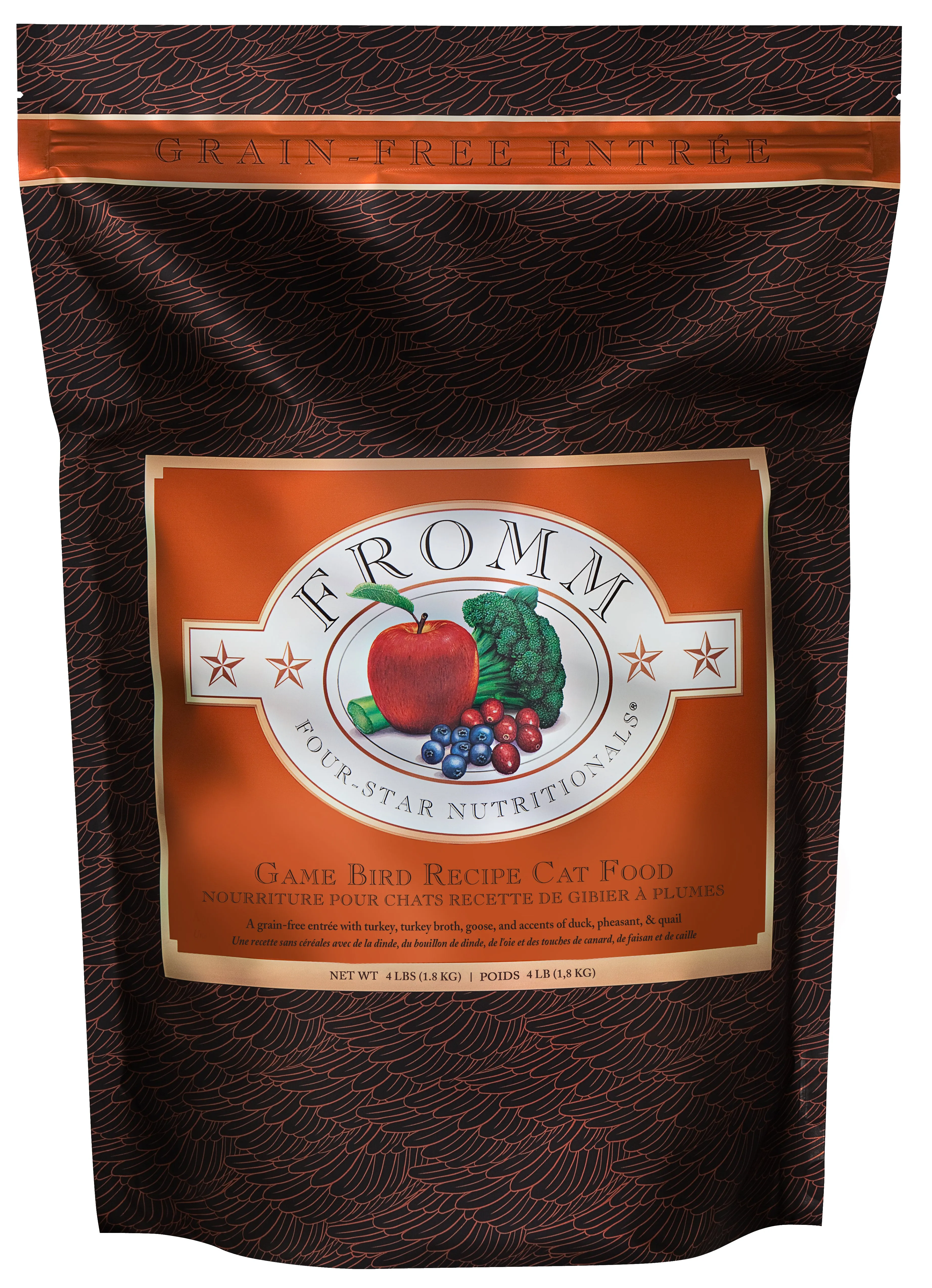 Fromm Four-Star Grain-Free Game Bird Recipe Dry Cat Food grain free cat food, no grain dry cat food