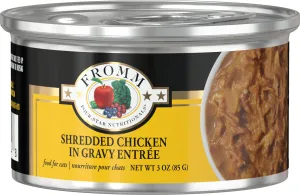 Fromm Four-Star Grain-Free Shredded Chicken in Gravy Canned Cat Food grain free cat food, no grain dry cat food