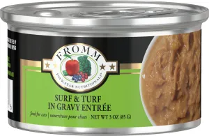 Fromm Four-Star Grain-Free Shredded Surf & Turf in Gravy Canned Cat Food grain free cat food, no grain dry cat food