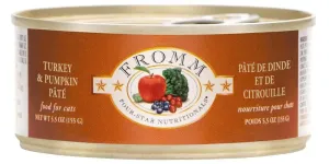 Fromm Four-Star Grain-Free Turkey & Pumpkin Pate Canned Cat Food wet cat food, canned cat food