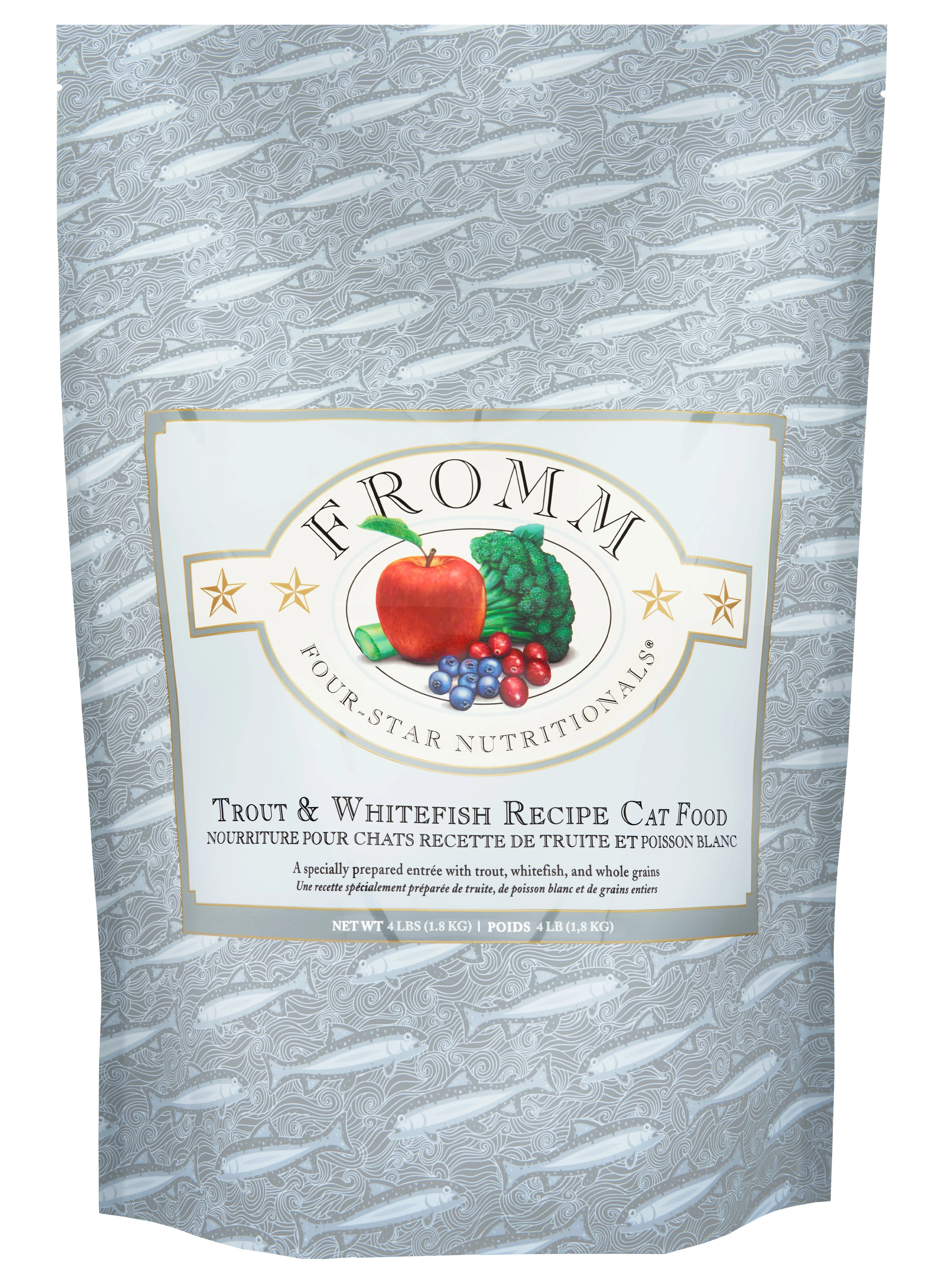 Fromm Four-Star Trout & Whitefish Dry Cat Food indoor dry cat food, healthy cat kibble