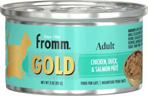 Fromm Gold Chicken, Duck & Salmon Pate Canned Cat Food wet cat food, canned cat food