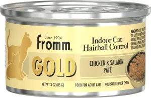 Fromm Gold Indoor Cat Chicken & Salmon Pate Canned Cat Food wet cat food, canned cat food