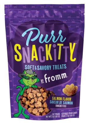 Fromm Salmon Flavor Snackitties Cat Treats soft cat treats, chewy cat snacks