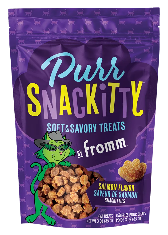 Fromm Salmon Flavor Snackitties Cat Treats soft cat treats, chewy cat snacks