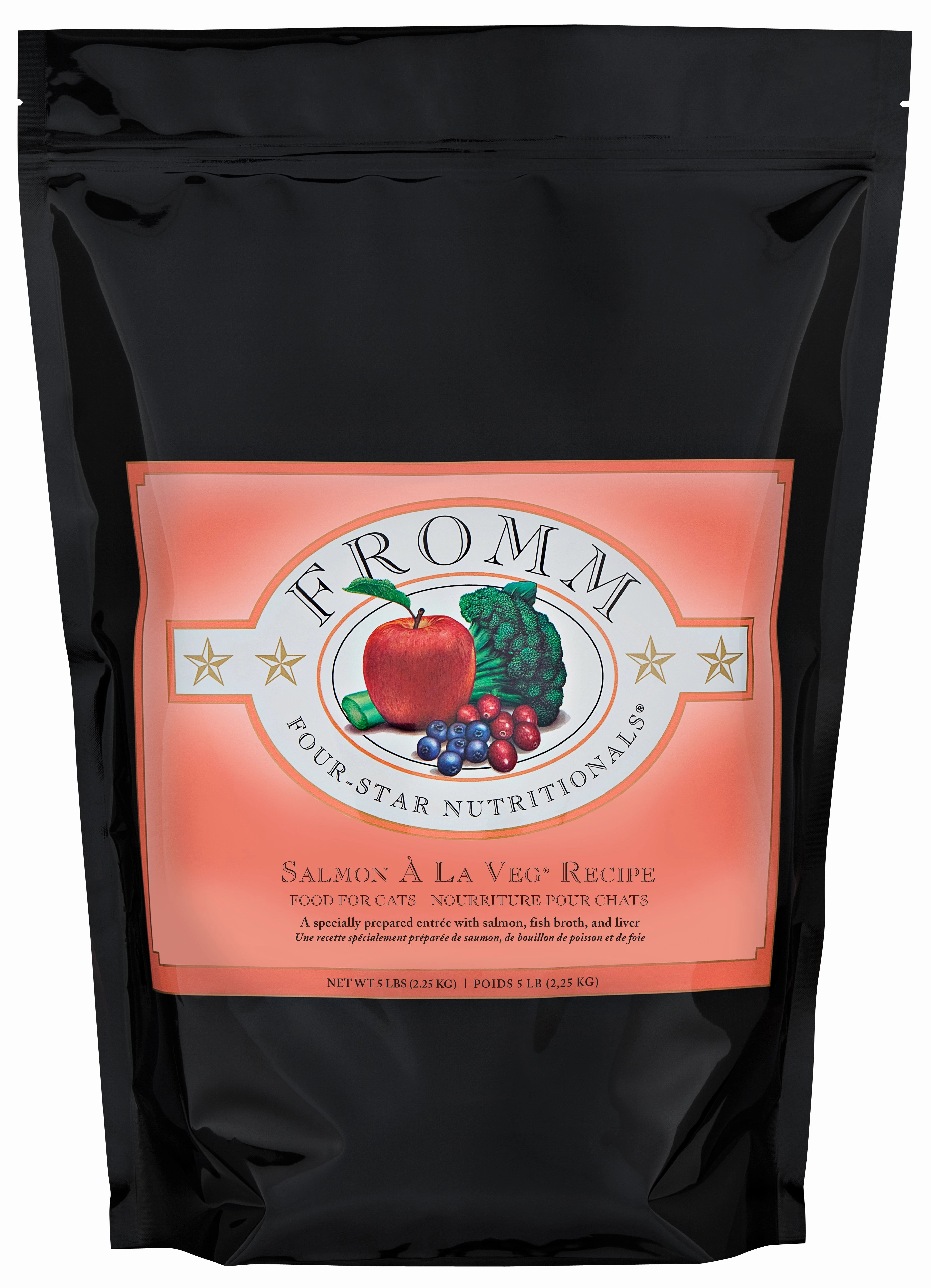 Fromm Salmon  La Veg Cat Recipe adult cat food, best cat food for adults