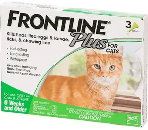 Frontline Plus for Cats flea treatment for cats, cat tick remover