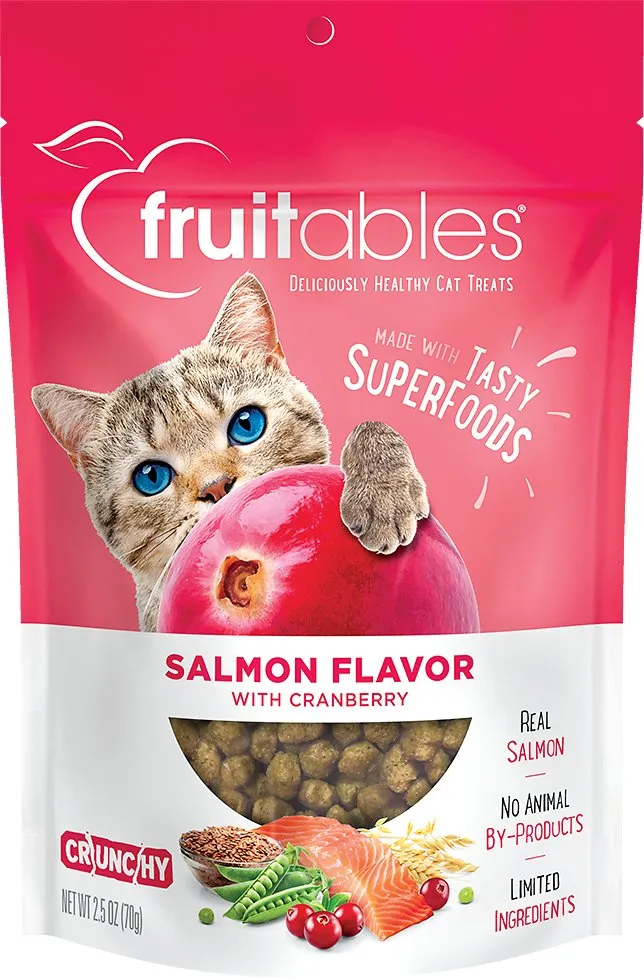 Fruitables Salmon Flavor with Cranberry Cat Treats cat treats, natural cat treats
