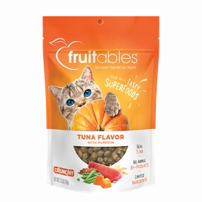 Fruitables Crunchy Tuna Flavor with Pumpkin Cat Treats 70g adult cat food, best cat food for adults