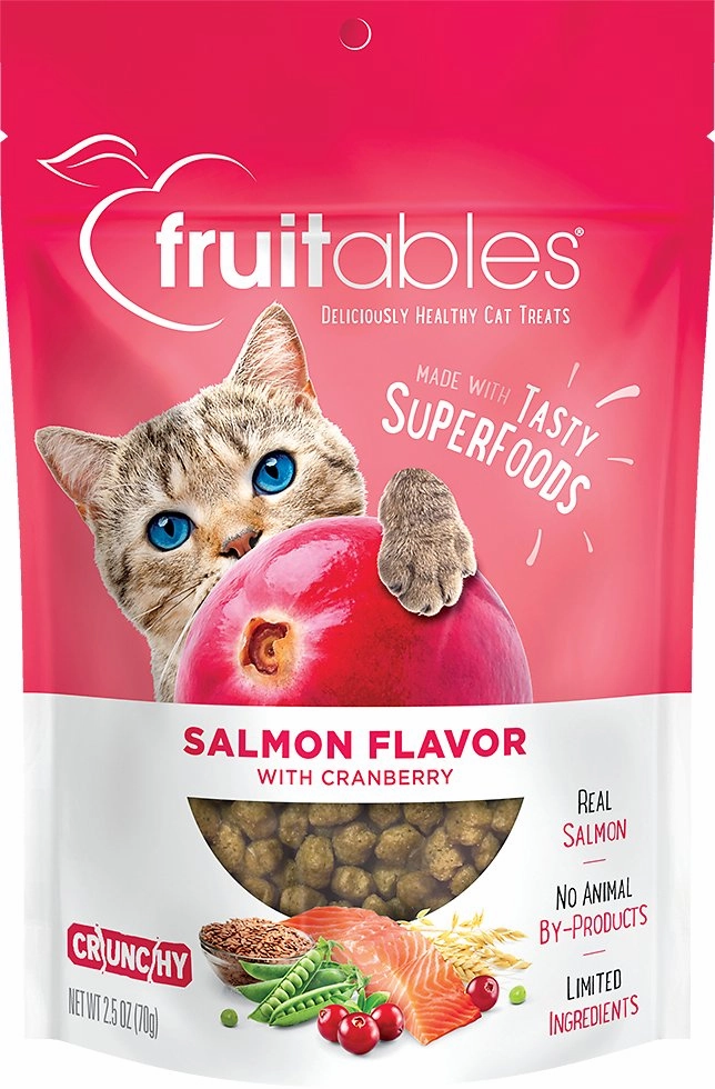 Fruitables Salmon Flavor with Cranberry Cat Treats adult cat food, best cat food for adults