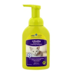 Furminator deShedding Rinse Free Foaming Shampoo cat grooming brush, cat shampoo