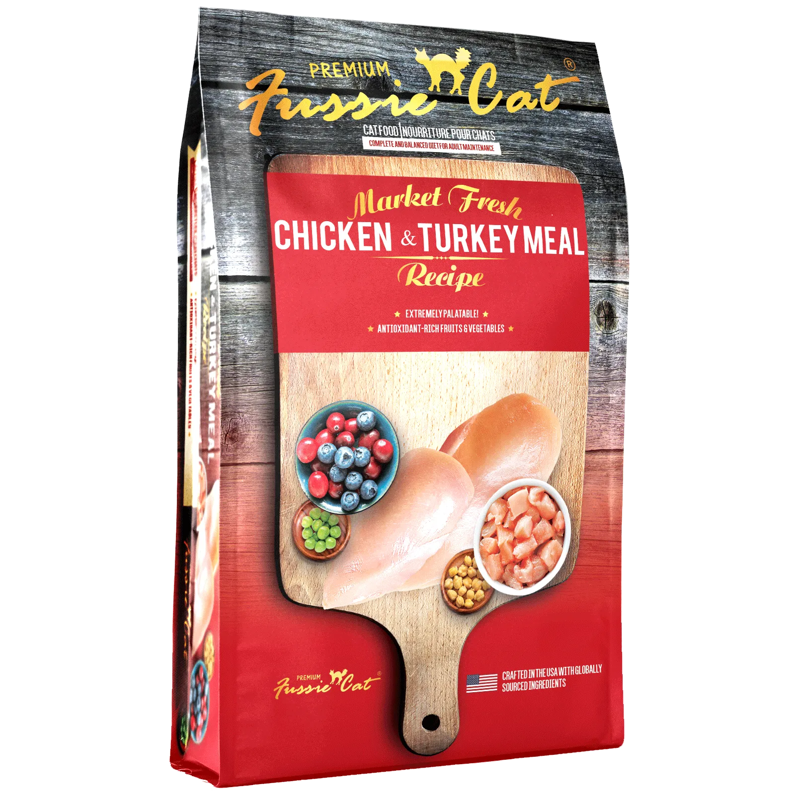 Fussie Cat Chicken & Turkey Recipe adult cat food, best cat food for adults