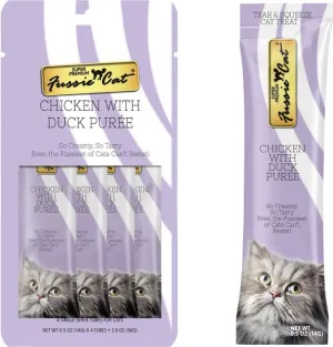 Fussie Cat Chicken with Duck Puree Lickable Cat Treats cat treats, soft cat treats