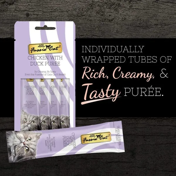 Fussie Cat Chicken with Duck Puree Lickable Cat Treats