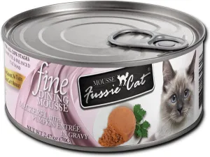 Fussie Cat Fine Dining Mousse Mackerel with Pumpkin Entree Canned Cat Food wet cat food, canned cat food