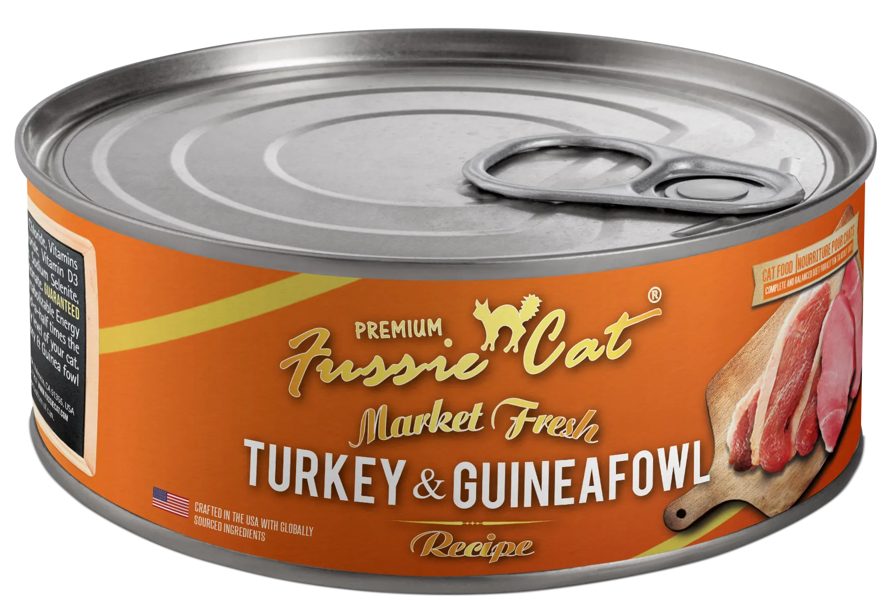 Fussie Cat Market Fresh Can - Turkey & Guineafowl 5.5oz dry cat food, cat kibble