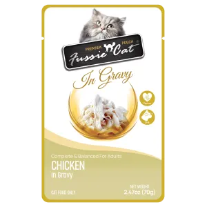 Fussie Cat Premium Pouch Chicken in Gravy Cat Food healthy cat food, premium dry cat food