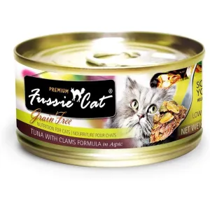 Fussie Cat Premium Tuna with Clams Formula in Aspic Canned Food healthy cat food, premium dry cat food