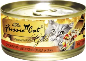 Fussie Cat Super Premium Chicken with Sweet Potato Formula in Gravy Canned Food healthy cat food, premium dry cat food