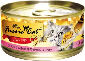 Fussie Cat Super Premium Grain Free Chicken with Egg in Gravy Canned Cat Food healthy cat food, premium dry cat food