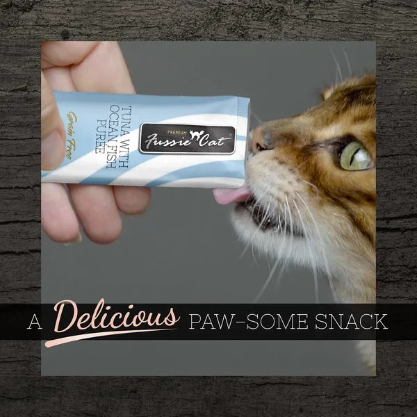 Fussie Cat Tuna with Ocean Fish Puree Lickable Cat Treats