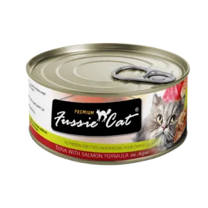 Fussie Cat Tuna With Salmon Formula In Aspic 80g dry cat food, cat kibble