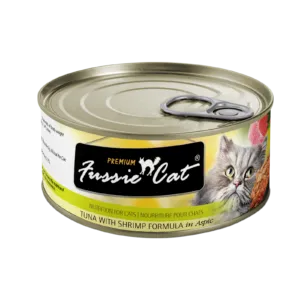 Fussie Cat Tuna With Shrimp Formula In Aspic 80g dry cat food, cat kibble