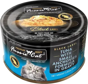 Fussie Cat Tuna with Small Anchovies in Gravy Canned Cat Food healthy cat food, premium dry cat food