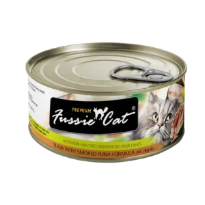 Fussie Cat Tuna With Smoked Tuna Formula In Aspic 80g dry cat food, cat kibble
